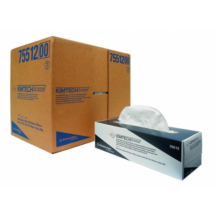 Kimberly Clark  KIMTECH SCIENCE* Reinigingsdoekjes voor precisiewerk - POP-UP Doos / Groot - Wit