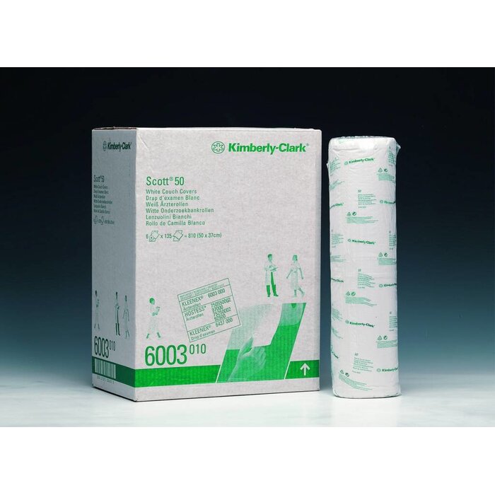 Kimberly Clark SCOTT® 50 Onderzoekbankrollen - Wit