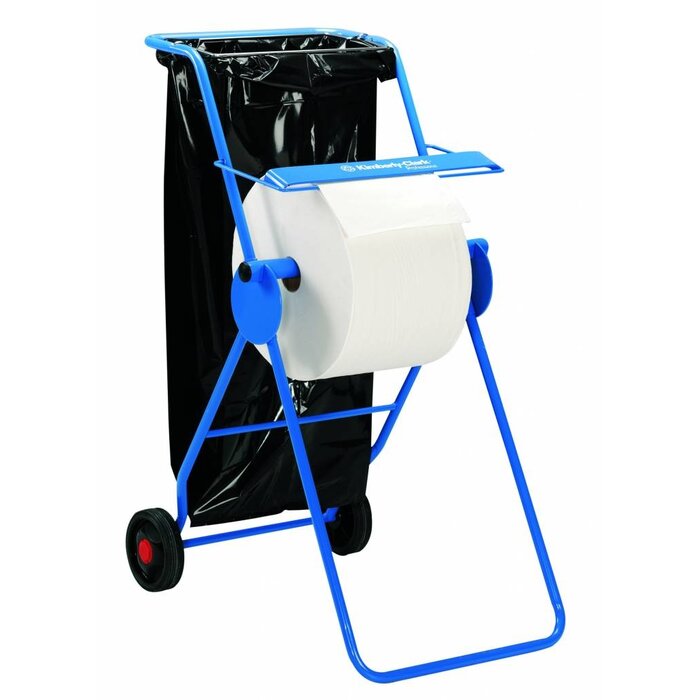 Kimberly Clark KIMBERLY-CLARK PROFESSIONAL* Mobiele Poetsdoeken Dispenser - grote rol - Blauw