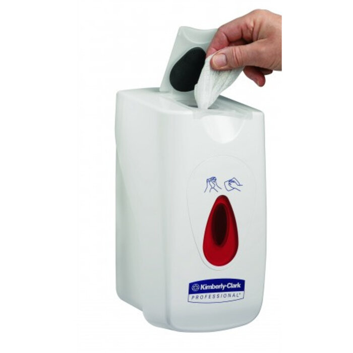 Kimberly Clark KIMBERLY-CLARK PROFESSIONAL* Poetsdoek Dispenser - Kleine rollen - Wit