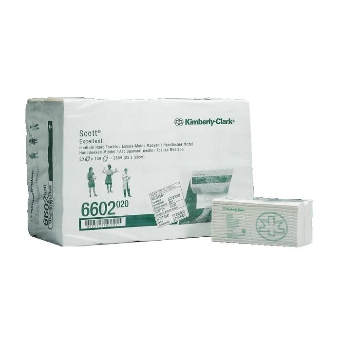 Kimberly Clark SCOTT® EXCELLENT Handdoeken - C gevouwen / Medium - Wit