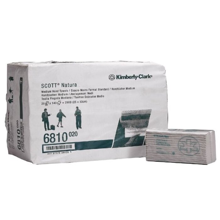 Kimberly Clark SCOTT® NATURA Handdoeken - C gevouwen / Medium - Wit