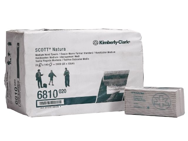 Kimberly Clark SCOTT® NATURA Handdoeken - C gevouwen / Medium - Wit