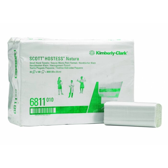Kimberly Clark SCOTT® NATURA Handdoeken - Intergevouwen / Klein - Wit