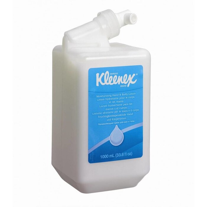 Kimberly Clark KLEENEX® Vochtinbrengende Hand & Body Lotion - Cassette / 1 Ltr - Wit