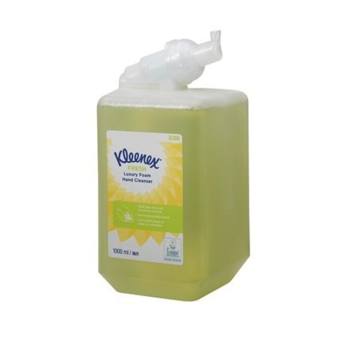 Kimberly Clark KLEENEX® FRESH Luxury Foam Hand Cleanser - 1 Litre Cassette / 1 Ltr - Groen