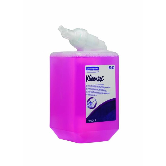 Kimberly Clark KLEENEX® Luxe foam handreiniger voor dagelijks gebruik - Cassette / 6x1 Ltr - Roze