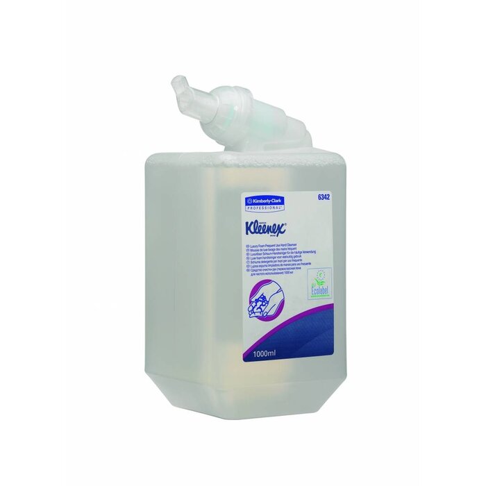 Kimberly Clark KLEENEX® Luxe foam handreiniger voor veelvuldig gebruik - Cassette / 1 Ltr - Transparant