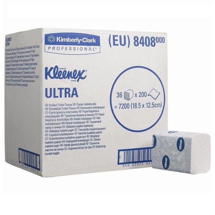 Kimberly Clark KLEENEX® ULTRA Toilettissue - Gevouwen / 200 - Wit