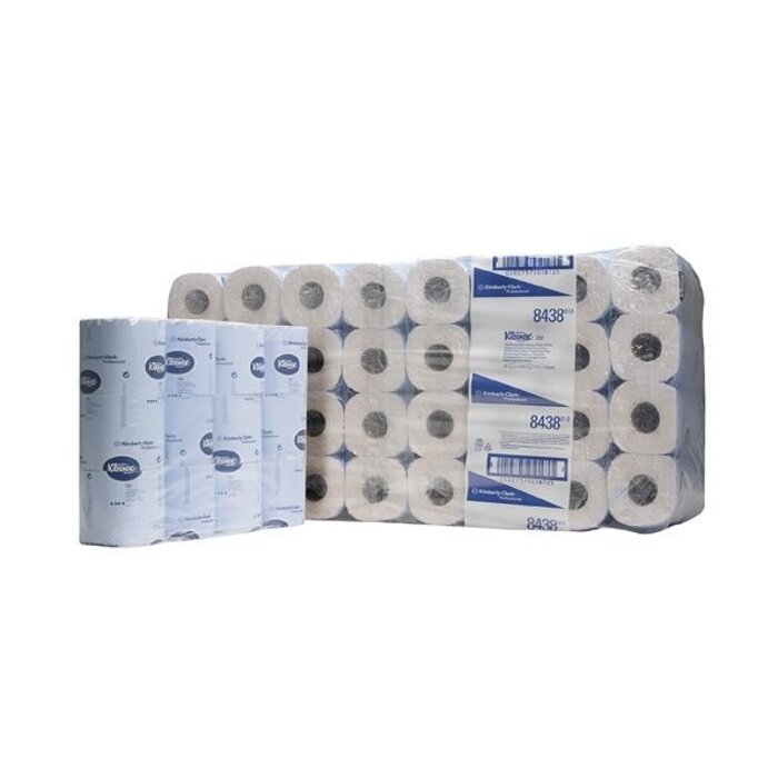 Kimberly Clark KLEENEX® 250 Toilettissue Rollen - Kleine rollen / 250 - Wit