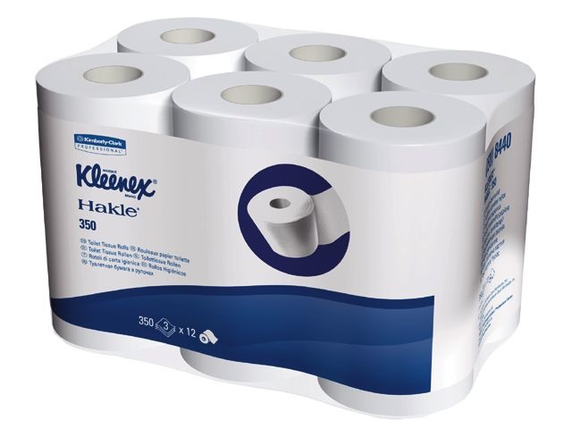 Kimberly Clark KLEENEX® Toilettissue Rollen - Standaard / 350 - Wit
