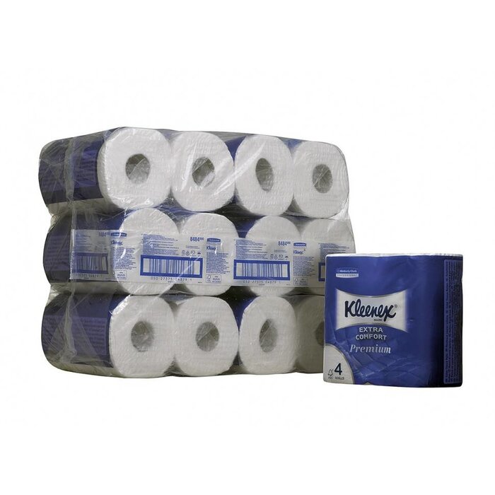 Kimberly Clark KLEENEX® Toilettissue Rollen - Kleine rollen / 160 vel - Wit