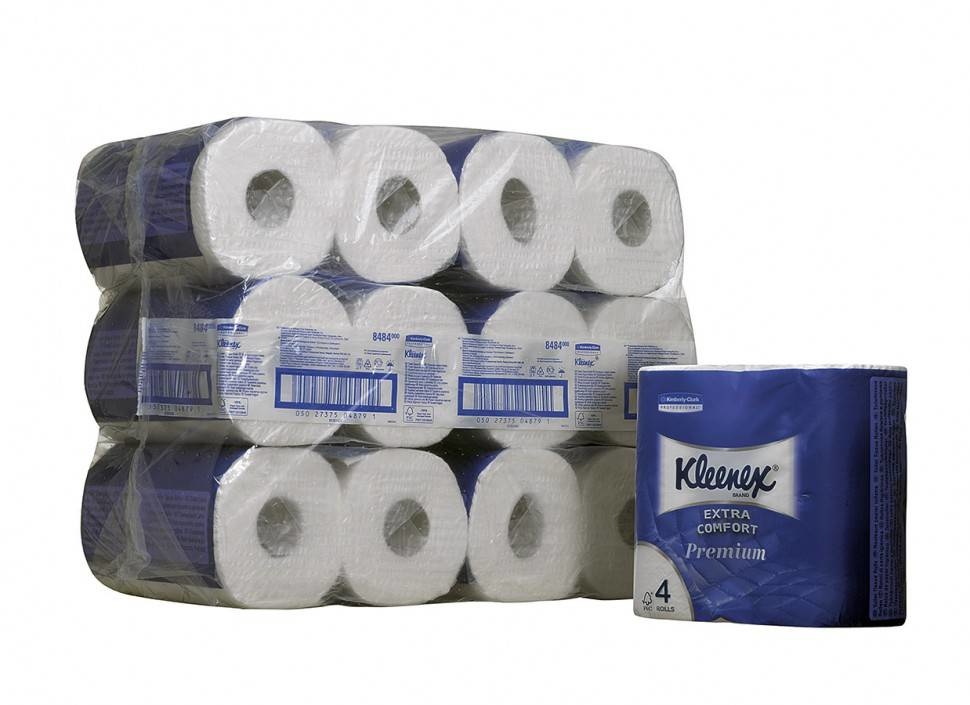 Kimberly Clark KLEENEX® Toilettissue Rollen - Kleine rollen / 160 vel - Wit