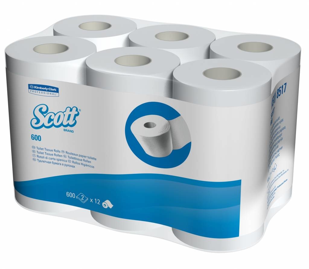 Kimberly Clark SCOTT® PERFORMANCE Toilettissue Rollen - Standaard / 600 - Wit
