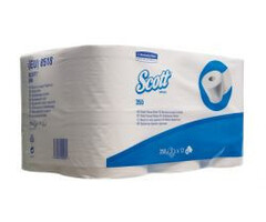 Kimberly Clark SCOTT® PLUS Toilettissue Rollen - Standaard / 350 - Wit