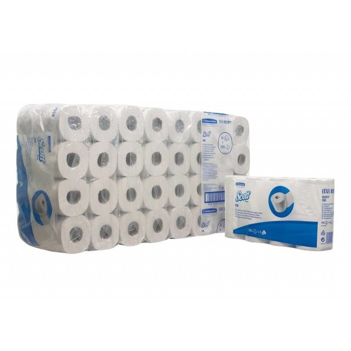 Kimberly Clark SCOTT® 350 Toilettissue Rollen - Kleine rollen / 350 - Wit