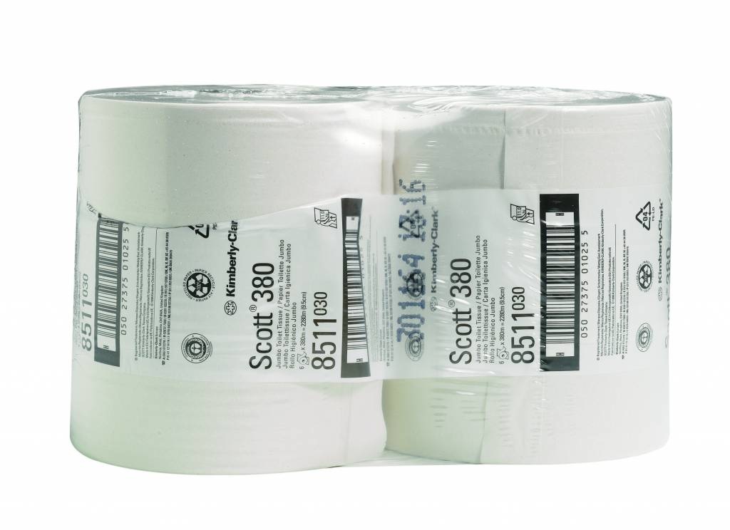 Kimberly Clark SCOTT® PERFORMANCE Toilettissue - Maxi Jumbo / 380 - Wit