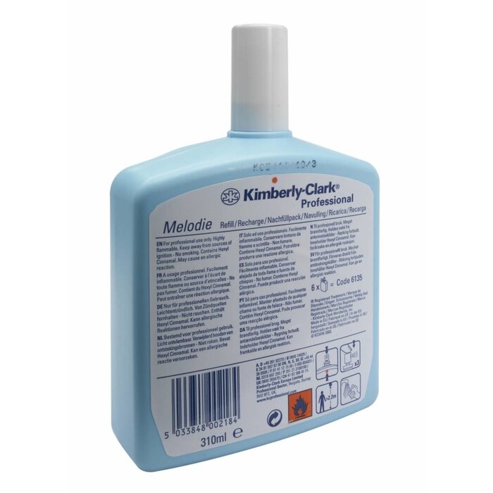 Kimberly Clark KIMBERLY-CLARK PROFESSIONAL* MELODIE Melodie Luchtverfrisser - Navulling / 310 ml - Transparant