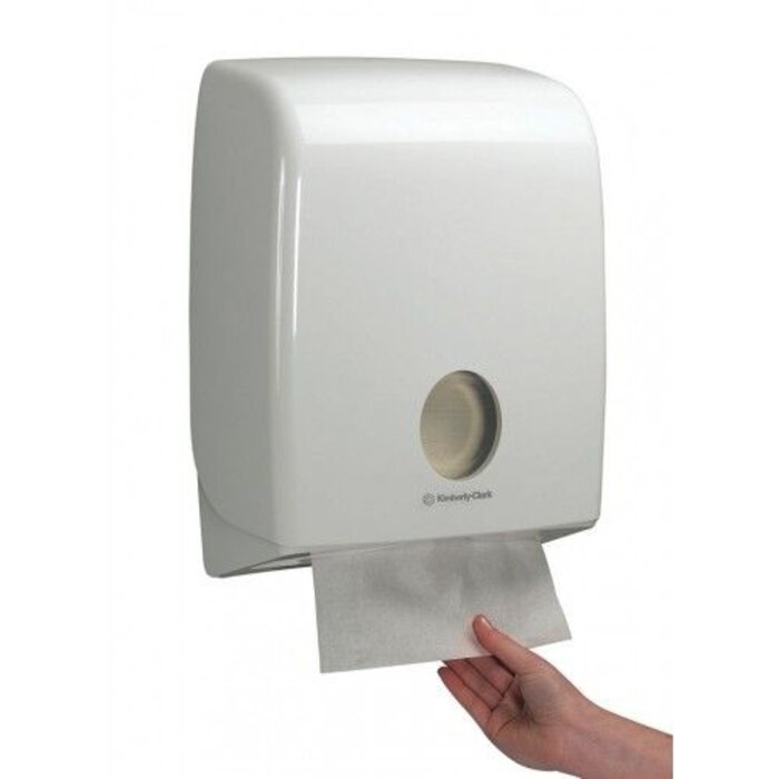 Kimberly Clark AQUARIUS* Gevouwen Handdoek Dispenser - C gevouwen - Wit