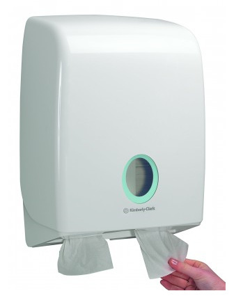 Kimberly Clark AQUARIUS* Toilettissue Dispenser - Gevouwen - Wit