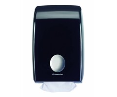 Kimberly Clark AQUARIUS* Gevouwen Handdoek Dispenser - Intergevouwen - Zwart
