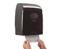 Kimberly Clark AQUARIUS* Rolhanddoekdispenser - 25 cm - Zwart