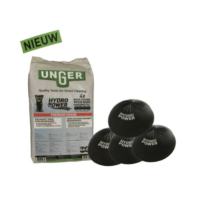 Unger Unger nLite HydroPower QuickChange 4x hars zak 6l in zak