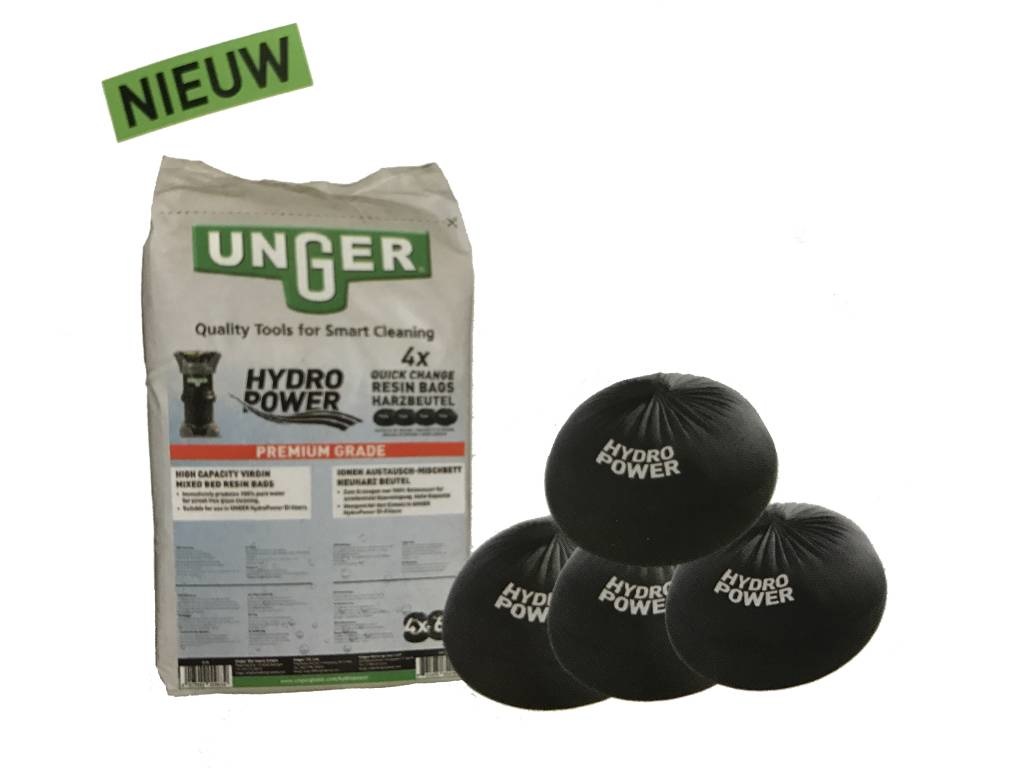 Unger Unger nLite HydroPower QuickChange 4x hars zak 6l in zak