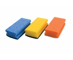 Johnson Diversey TASKI Premium reinigingsspons - geel met groene pad - 10 stuks