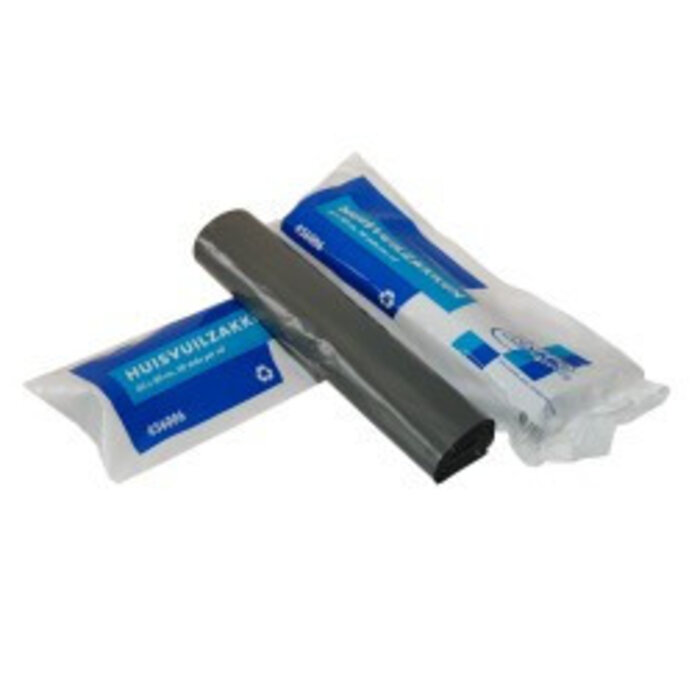 Johnson Diversey TASKI Afvalzakken KOMO 60x80 cm grijs - 60 liter - 55my LDPE - 20 rollen - 20 stuks