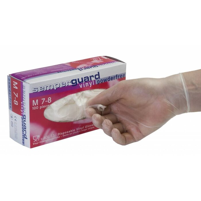 Johnson Diversey TASKI Handschoenen wegwerp vinyl - M - 100 stuks