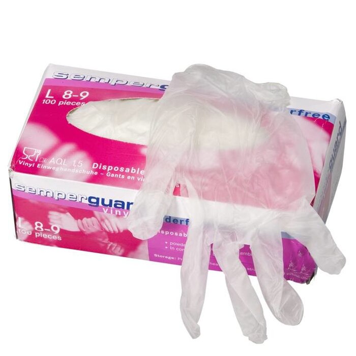 Johnson Diversey TASKI Handschoenen wegwerp vinyl - L - 100 stuks