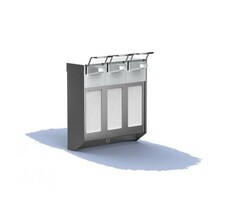 MediQo-line MediQo-line TRIO Zeep- & desinfectiemiddeldispenser 1000 ml KB RVS