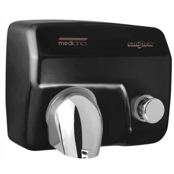 Mediclinics Mediclinics Handendroger zwart drukknop