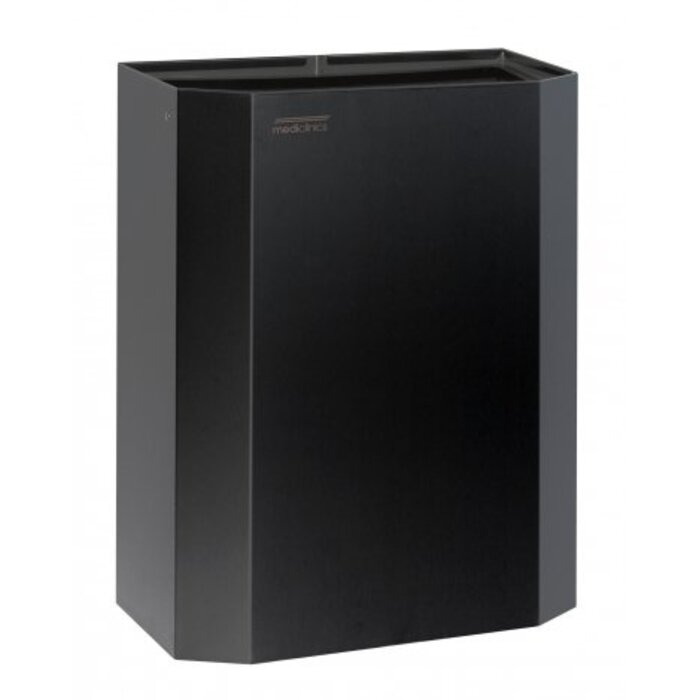 Mediclinics Mediclinics Afvalbak open 25 liter zwart