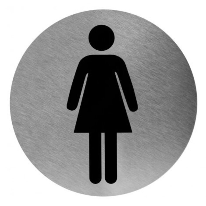 Mediclinics Mediclinics Pictogram vrouw RVS
