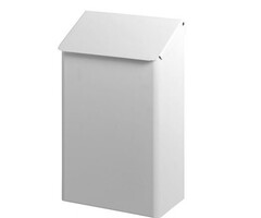 Dutch Bins Dutch Bins Afvalbak 7 liter RVS wit