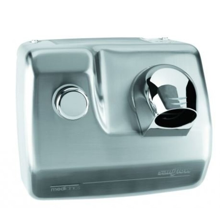 Mediclinics Mediclinics Haardroger drukknop RVS look