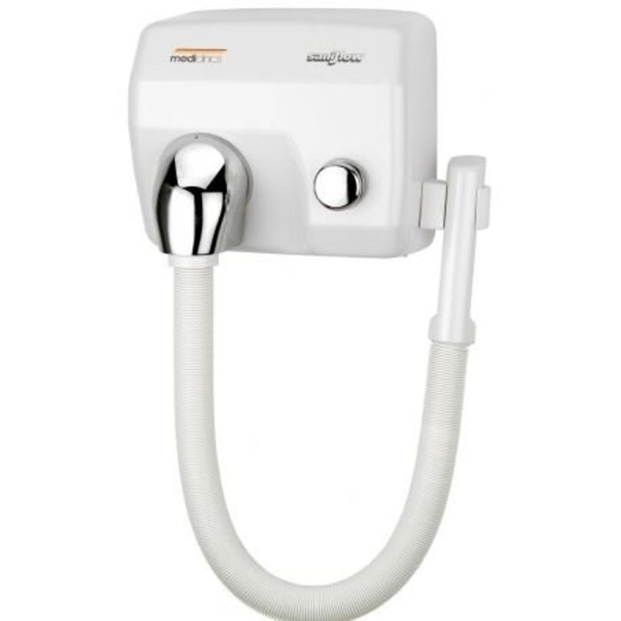 Mediclinics Mediclinics Haardroger drukknop wit met slang
