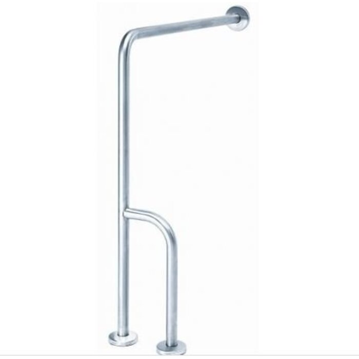 MediQo-line MediQo-line Wand -> vloergreep RVS met extra stang - links