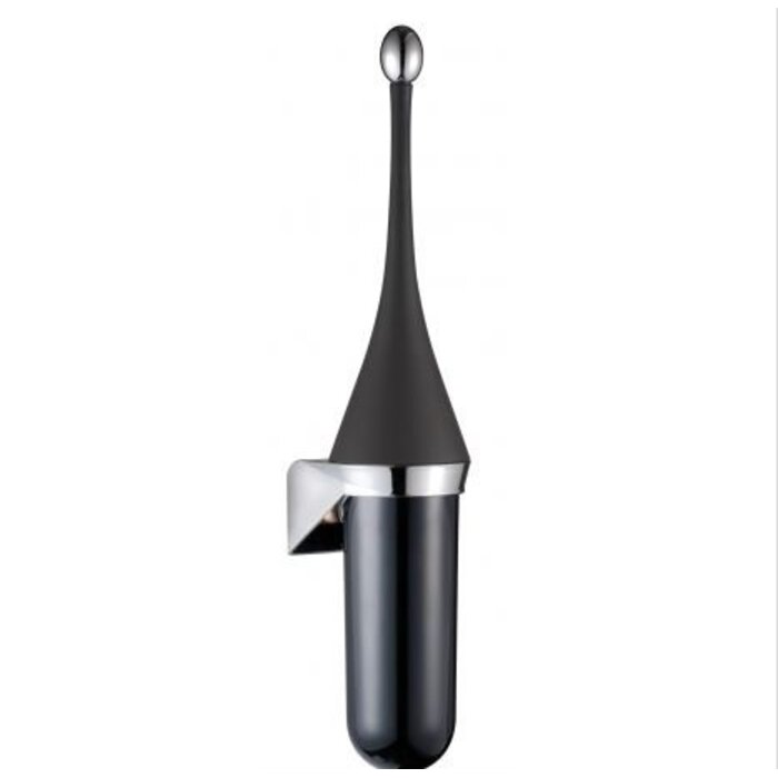PlastiQline Exclusive Toiletborstelhouder zwart PlastiQline Exclusive