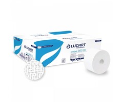 Lucart Lucart Jumbo Toiletpapier Cellulose Wit 2-laags - 12 rollen