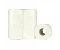 Eigen merk Toiletpapier Traditioneel, 200 vel, 2-laags, recycled tissue wit, 64 rollen