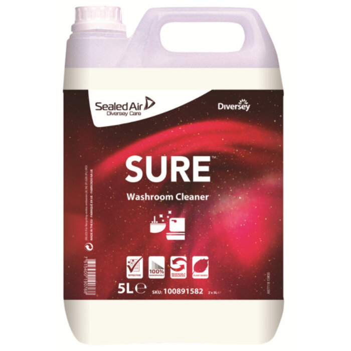 Johnson Diversey SURE Washroom Cleaner - sanitairreiniger voor dagelijks gebruik 1L