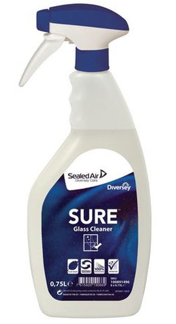 Johnson Diversey SURE Glass Cleaner - glas- en interieurreiniger 750 ml