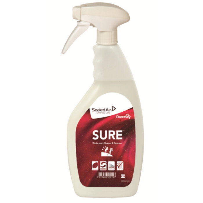Johnson Diversey Losse sproeiflacons SURE Washroom Cleaner & SURE Descaler 750ml
