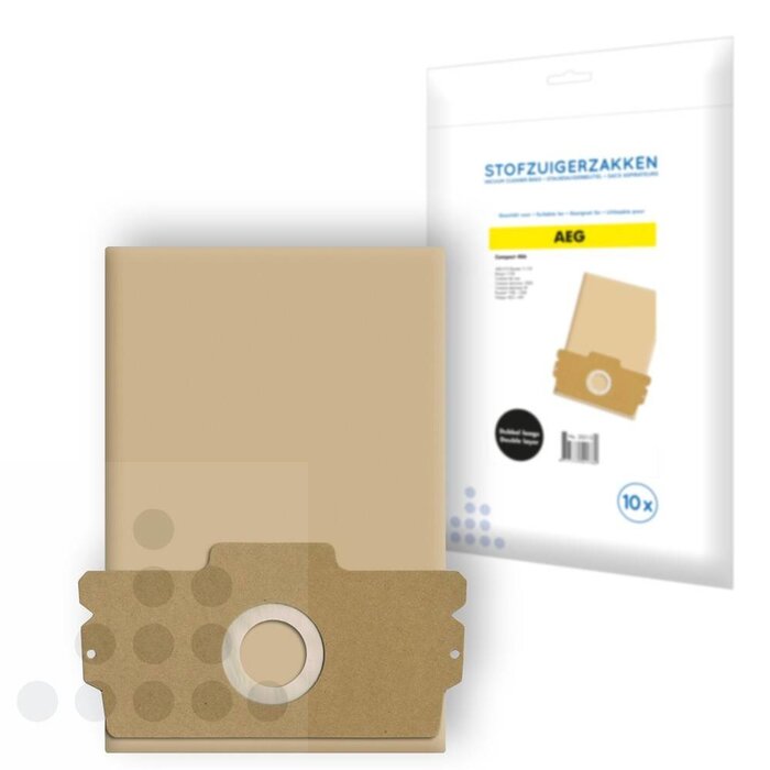 Eigen merk Stofzuigerzakken Aeg Compact 406 papier - 10 stuks