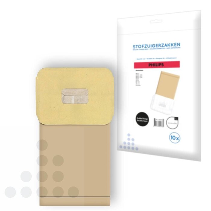 Eigen merk Stofzuigerzakken Philips Amsterdam papier - 10 stuks