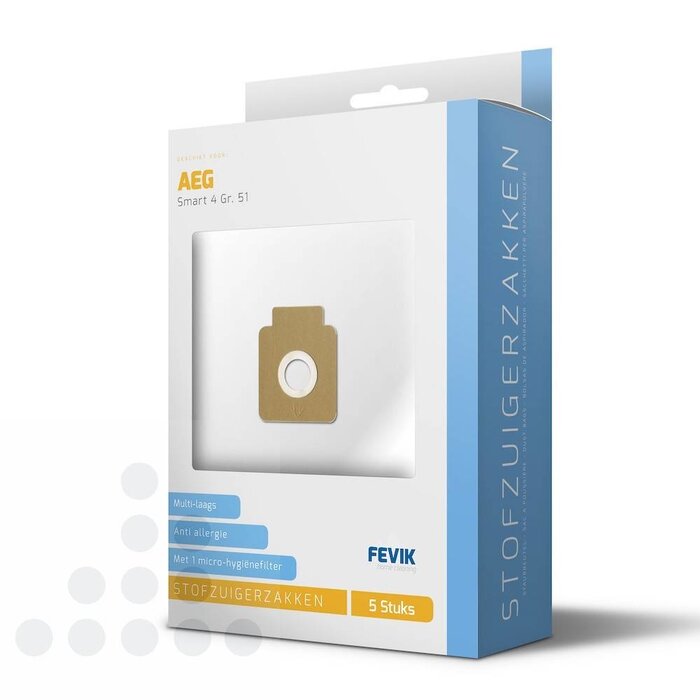 Eigen merk Stofzuigerzakken AEG Smart 4 serie Type:Gr. 51 filterplus - 5 stuks + filter