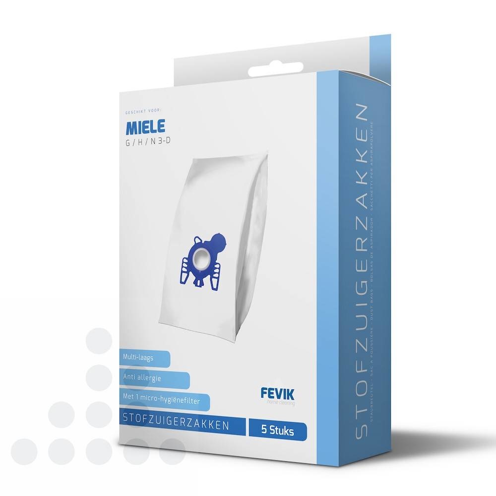 Eigen merk Stofzuigerzakken Miele G/N 3-D filterplus - 5 stuks + filter